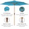 Best Choice Products 10ft Outdoor Woodgrain Pattern Steel Market Patio Umbrella w/ Crank, Tilt